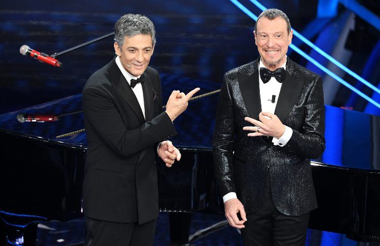 Fiorello e Amadeus Festival di Sanremo