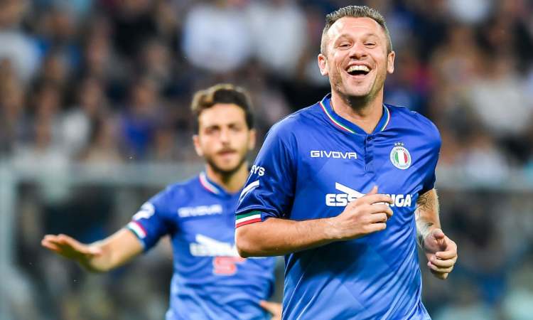 Antonio Cassano in campo