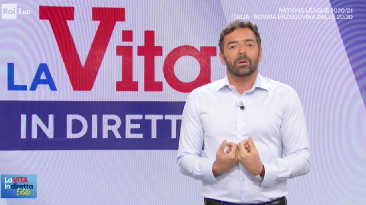 Alberto Matano a La Vita in Diretta