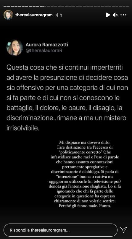 Aurora Ramazzotti si scaglia contro Pio e Amedeo: "Non decidete voi"