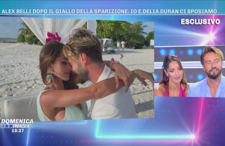 Domenica Live Alex Belli e Delia Duran