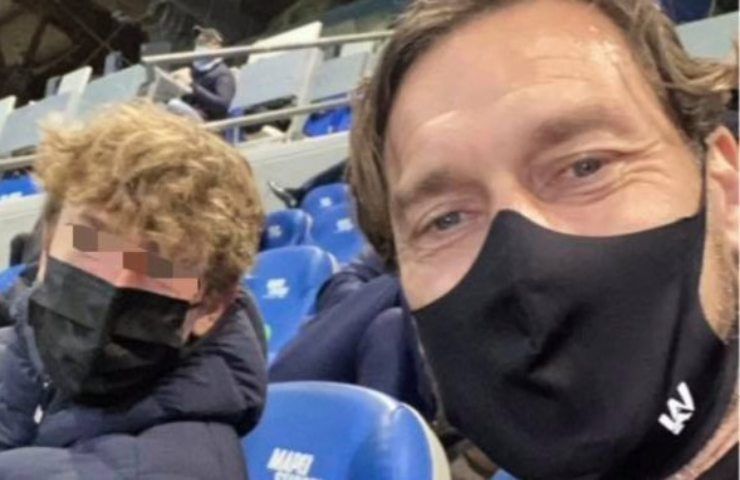 Francesco Totti e suo figlio Cristian