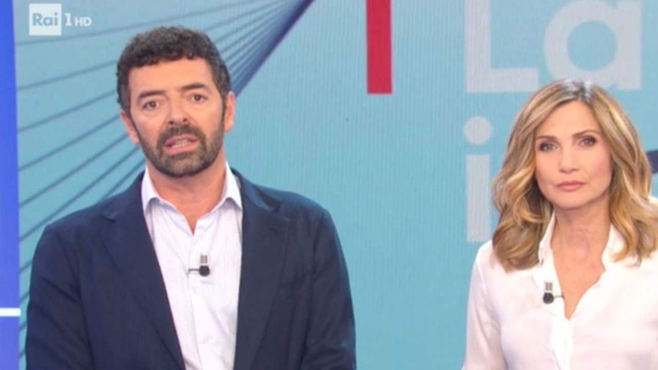 Lorella Cuccarini con Alberto Matano