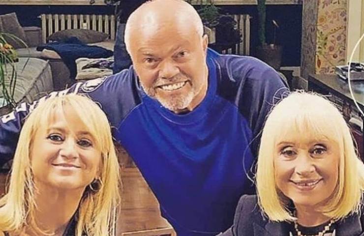 Raffaella Carrà con Sergio Japino e Luciana Littizzetto (Instagram)