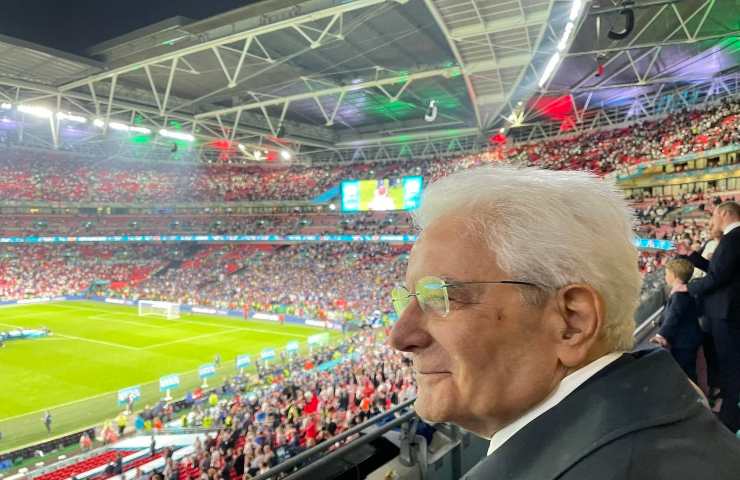 Sergio Mattarella a Wembley