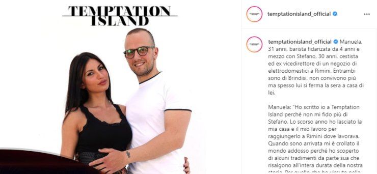 manuela e stefano temptation island