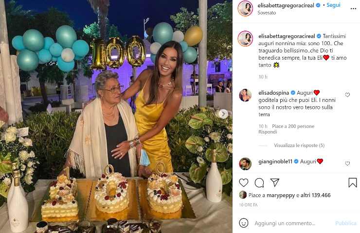 Elisabetta Gregoraci e la nonna