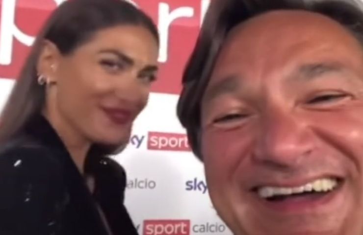 Fabio Caressa e Melissa Satta