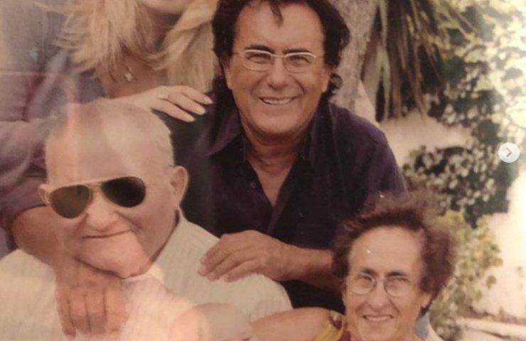 Al Bano con i genitori