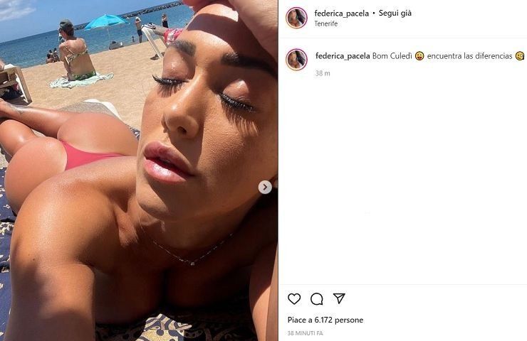 Federica Pacela, il lato B baciato dal sole: perizoma spettacolare - FOTO