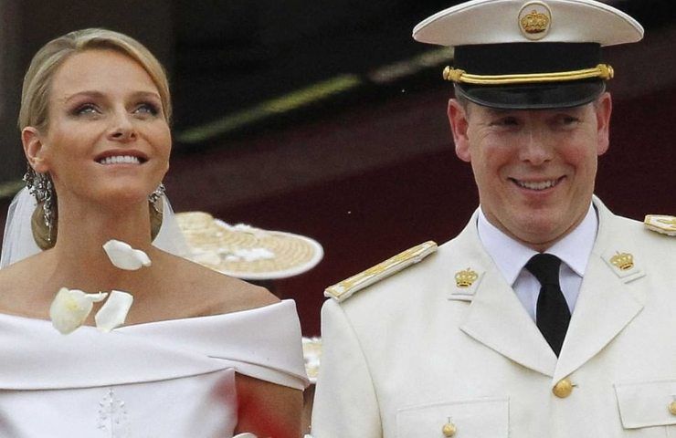 Charlene e Principe Alberto il giorno del loro matrimonio