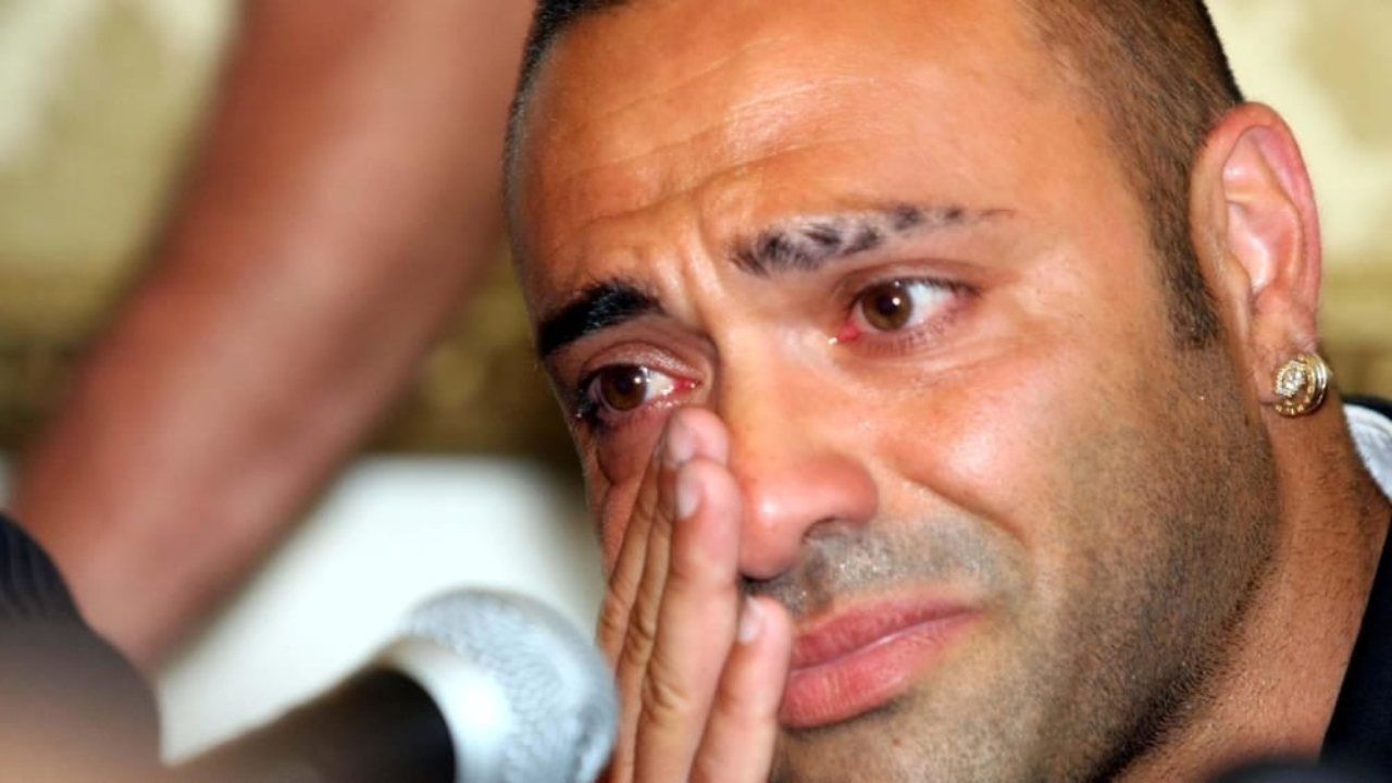 Fabrizio Miccoli lacrime