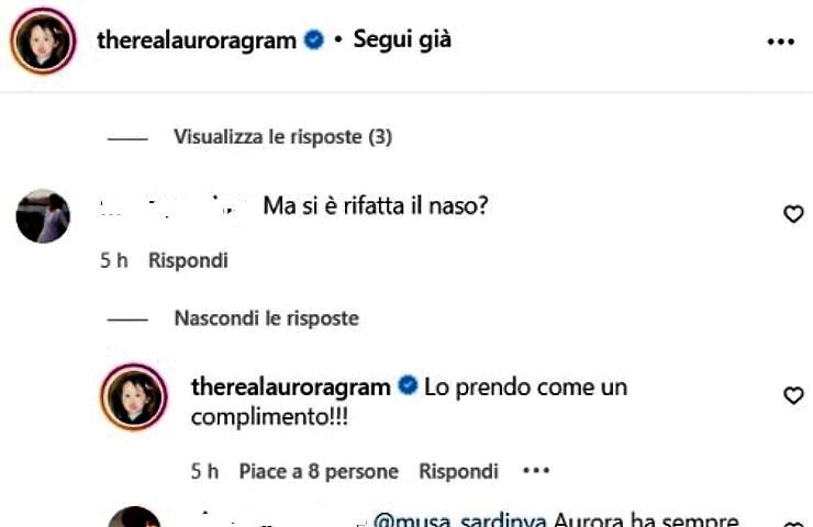 Aurora Ramazzotti Instagram
