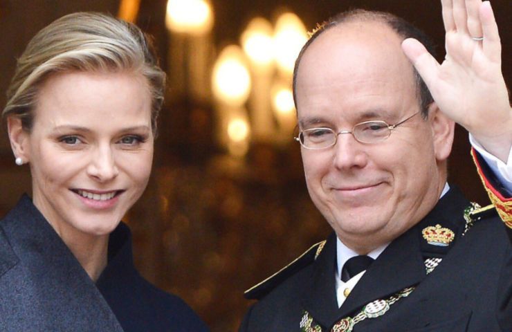 La principessa Charlene di Monaco e il principe Alberto II di Monaco