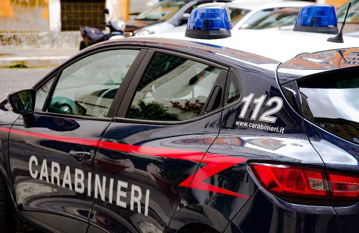 Carabinieri intervenuti sul luogo 