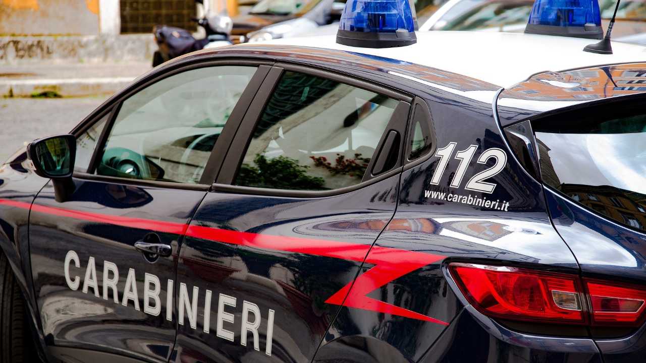 Carabinieri intervenuti sul luogo