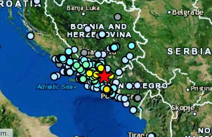 Terremoto, cartina