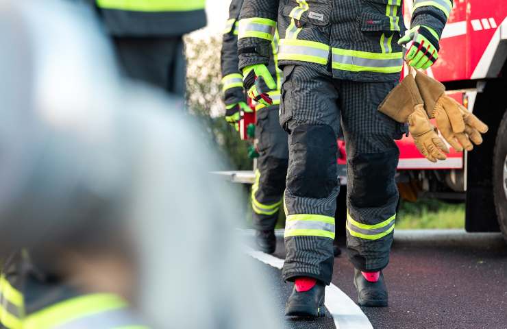 Urto incidente vigili del fuoco