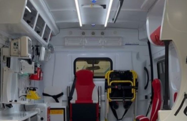 Urto incidente ambulanza