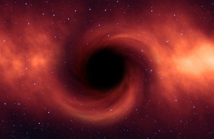 Buco nero spazio galassia