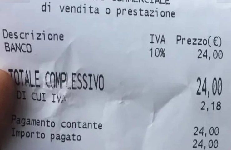 Lo scontrino