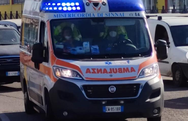 Urto incidente ambulanza