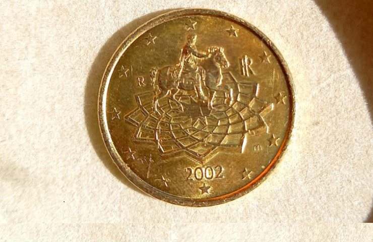 La moneta da 50 centesimi del 2002