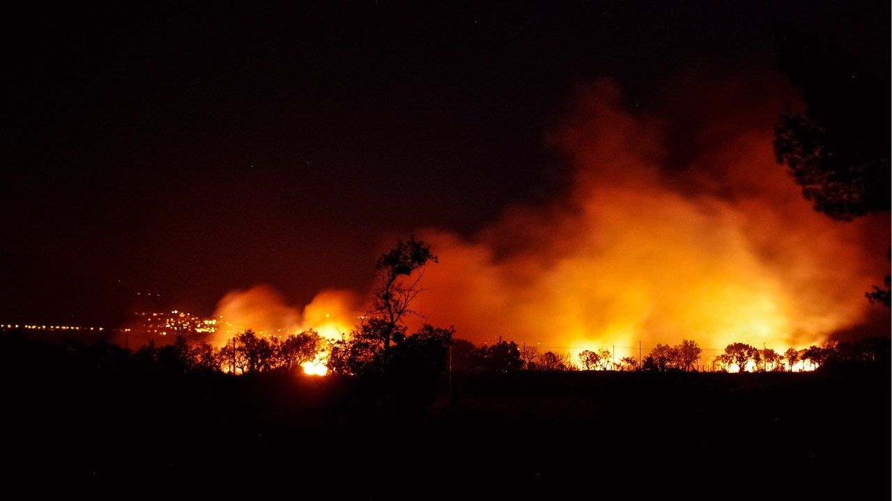 allarme incendi Italia