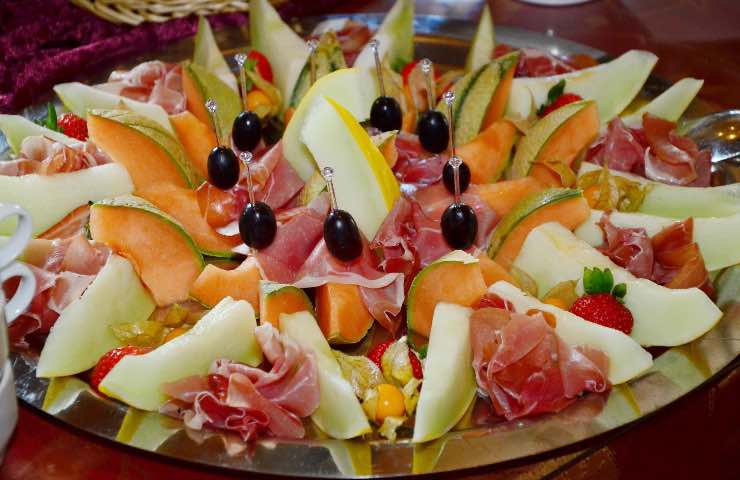 Prosciutto melone accostamento salutare