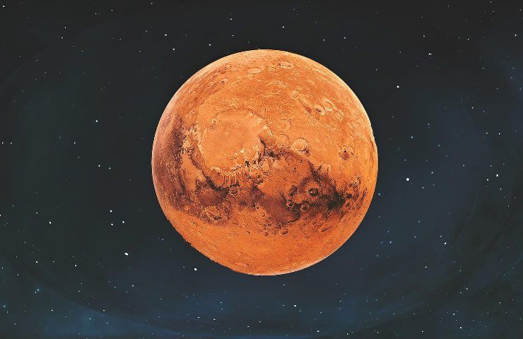Marte sentiero pianeta rosso