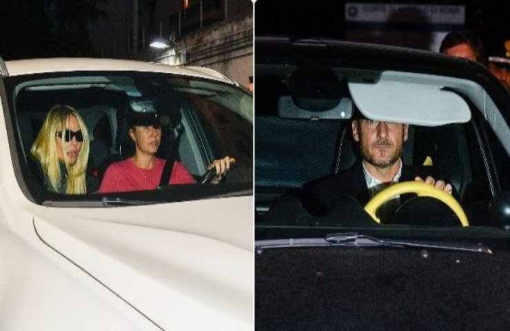 Totti e Blasi arrivo in tribunale foto