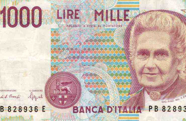 Banconota 1000 Lire, valore