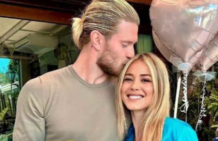 Diletta Leotta con il fidanzato Loris Karius