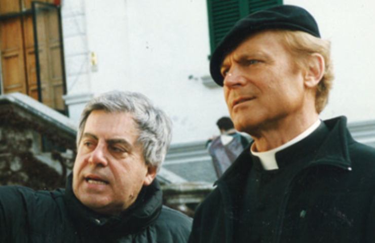 Enrico Oldoini sul set di Don Matteo 